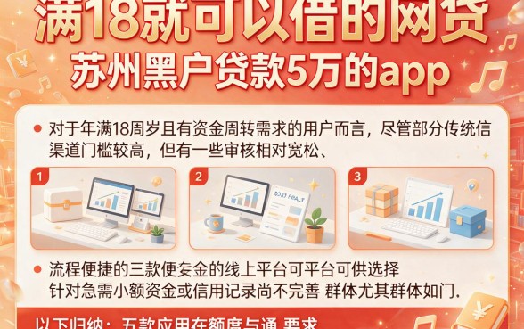 满18就可以借的网贷,归纳五个苏州黑户贷款5万的app