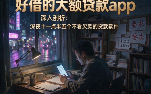 好借的大额贷款app,深入剖析五个不看欠款的贷款软件