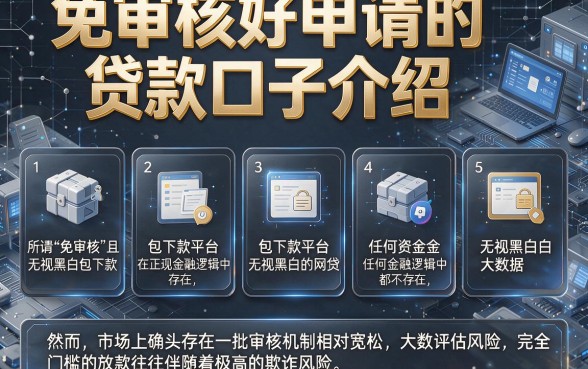 免审核好申请的贷款口子介绍，理出5个包下款平台无视黑白的网贷