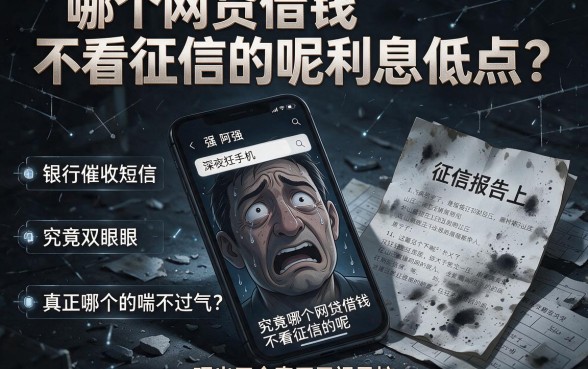 哪个网贷借钱不看征信的呢利息低点,理出五个真正无视风控黑白的网贷