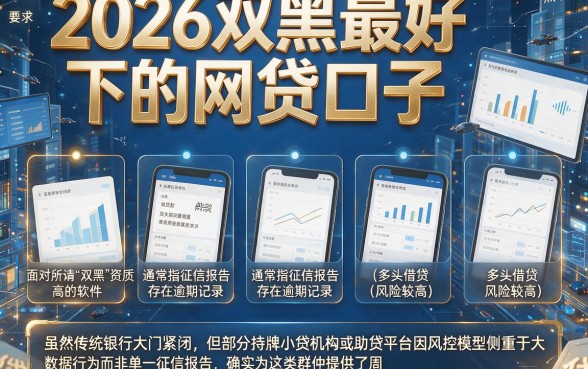 2026双黑最好下的网贷口子,陈列五个贷款通过高的软件