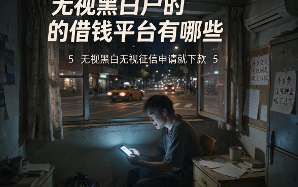 无视黑白户的借钱平台有哪些,归纳5个无视黑白无视征信申请就下款的软件