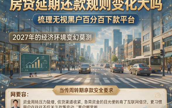 房贷延期还款规则变化大吗，梳理五个无视黑户百分百下款平台