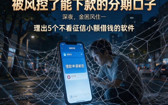 被风控了能下款的分期口子,理出5个不看征信小额借钱的软件