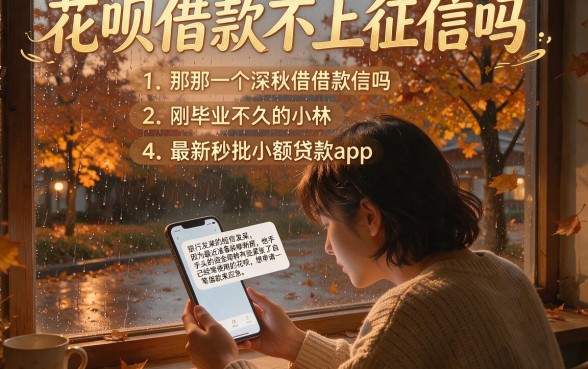 花呗借款不上征信吗,概览五个最新秒批小额贷款app