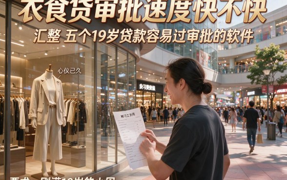 衣食贷审批速度快不快，汇整五个19岁贷款容易过审批的软件