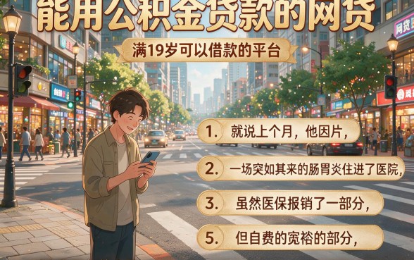 能用公积金贷款的网贷,条列五个满19岁可以借款的平台