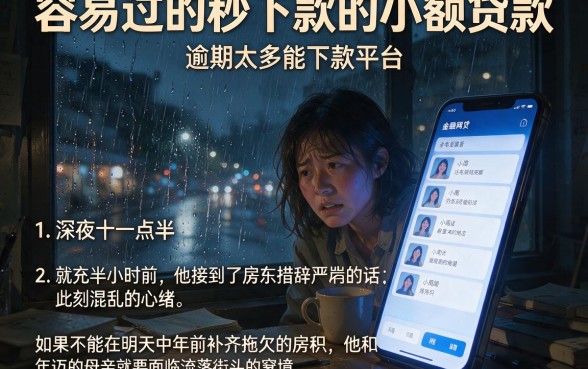 容易过的秒下款的小额贷款,详细阐述五个逾期太多能下款平台