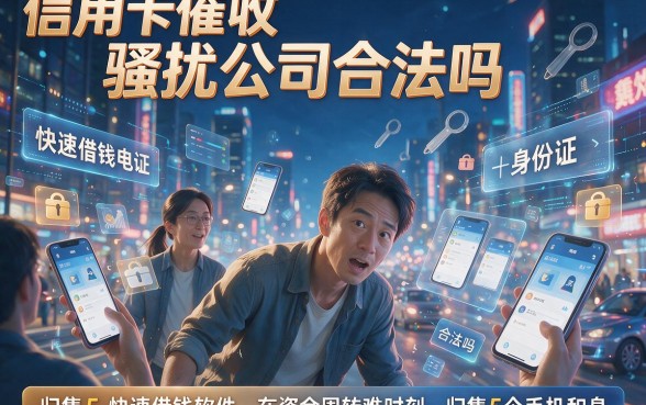 信用卡催收骚扰公司合法吗,归集5个手机和身份证快速借钱软件