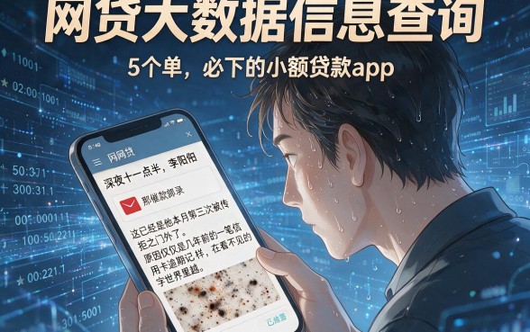 网贷大数据信息查询,细致阐述5个必下的小额贷款app