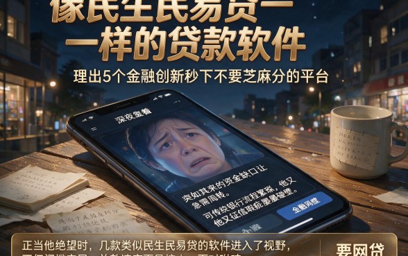像民生民易贷一样的贷款软件，理出5个金融创新秒下不要芝麻分的平台