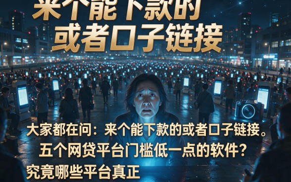来个能下款的或者口子链接,陈列五个网贷平台门槛低一点的软件