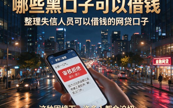 哪些黑口子可以借钱,整理五个失信人员可以借钱的网贷口子