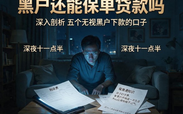 黑户还能保单贷款吗,深入剖析五个无视黑户下款的口子