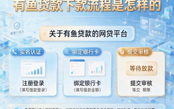 有鱼贷款下款流程是怎样的，枚举5个看银行流水的网贷平台