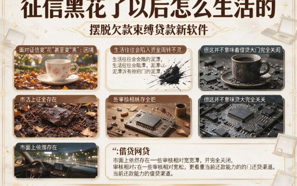 征信黑花了以后怎么生活的，细致阐述五个摆脱欠款束缚贷款新软件