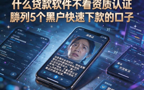 什么贷款软件不看资质认证，胪列5个黑户快速下款的口子