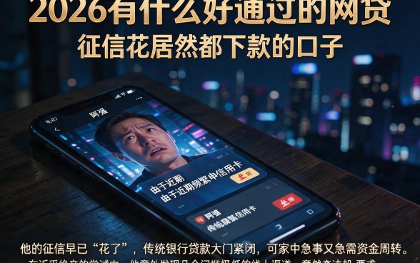 2026有什么好通过的网贷，详细阐述五个征信花居然都下款的口子