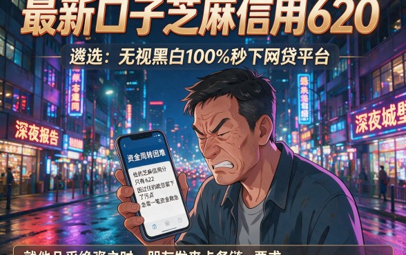 最新口子芝麻信用620,遴选5个无视黑白100%秒下网贷平台