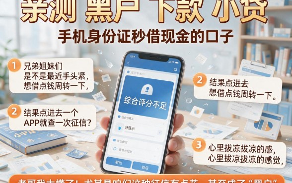 亲测 黑户 下款 小贷,罗列五个手机身份证秒借现金的口子