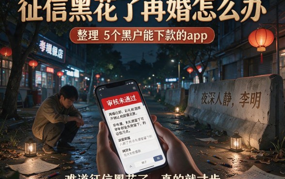 征信黑花了再婚怎么办,整理5个黑户能下款的app