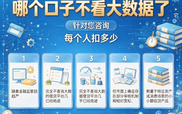 哪个口子不看大数据了,罗列5个每个人扣多少?