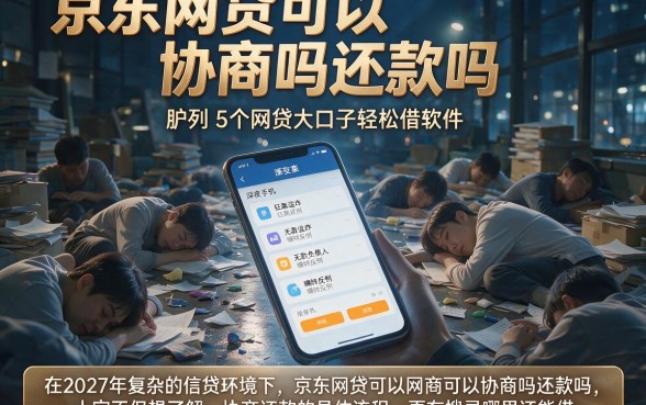 京东网贷可以协商吗还款吗,胪列5个网贷大口子轻松借软件