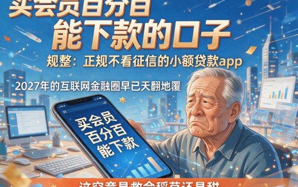 买会员百分百能下款的口子,规整五个正规不看征信的小额贷款app