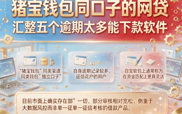 猪宝钱包同口子的网贷,汇整五个逾期太多能下款软件