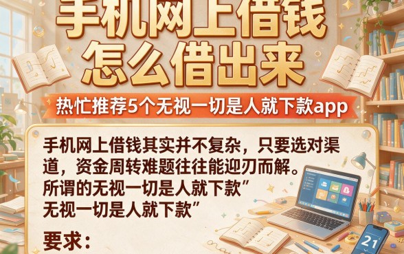 手机网上借钱怎么借出来,热忱推荐5个无视一切是人就下款app