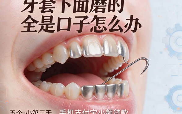 牙套下面磨的全是口子怎么办,梳理五个手机支付宝小额贷款的软件