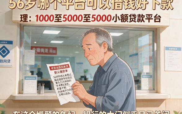 56岁哪个平台可以借钱好下款,理出五个1000至5000的小额贷款平台