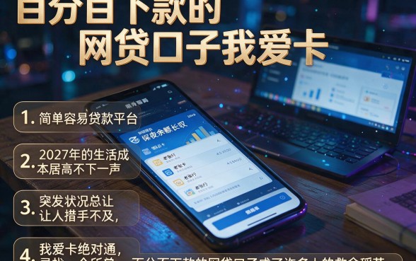 百分百下款的网贷口子我爱卡，条列五个简单容易贷款平台