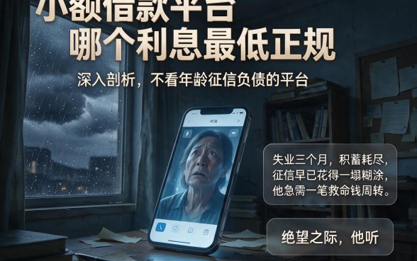 小额借款平台哪个利息最低正规，深入剖析五个不看年龄征信负债的平台