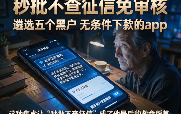 秒批不查征信免审核,遴选五个黑户无条件下款的app