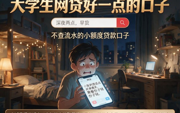 大学生网贷好一点的口子，详细阐述5个不查流水的小额度贷款口子