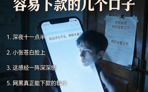 容易下款的几个口子,理出五个网黑真正能下款的软件