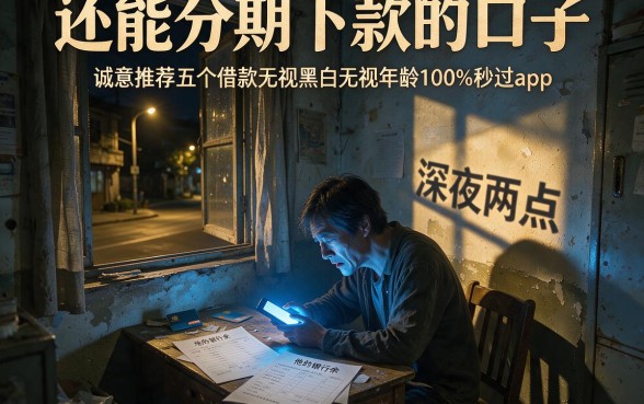 还能分期下款的口子,诚意推荐五个借款无视黑白无视年龄100%秒过app