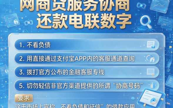 网商贷服务协商还款电联数字,条列五个不看负债和征信的app