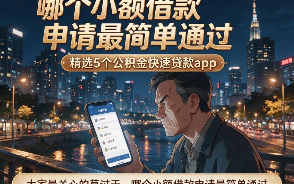 哪个小额借款申请最简单通过,精选5个公积金快速贷款app