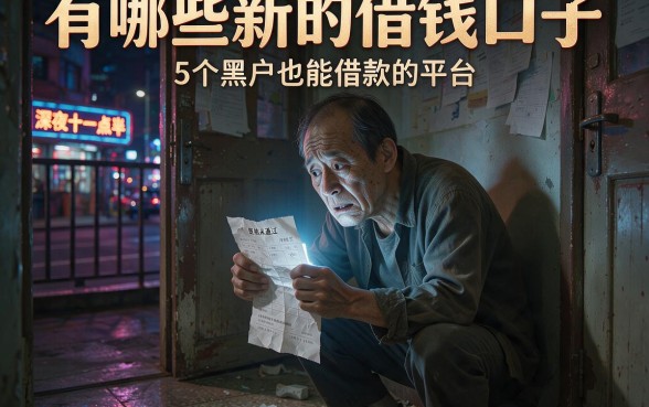 有哪些新的借钱口子,详细阐述5个黑户也能借款的平台