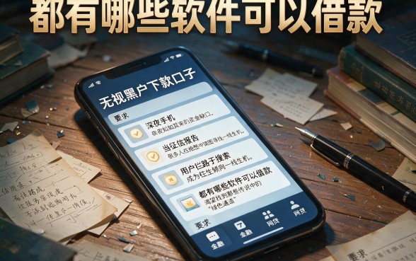 都有哪些软件可以借款，罗列五个无视黑户下款口子