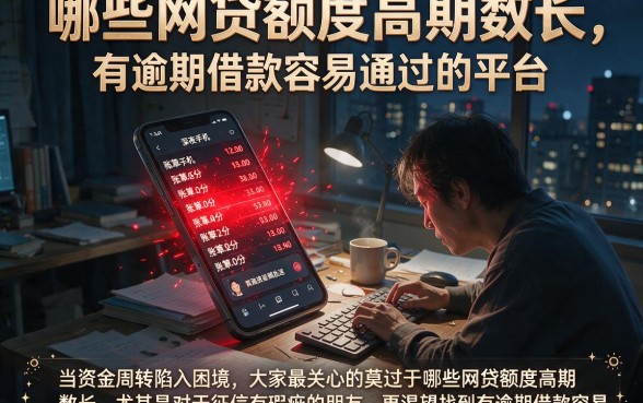 哪些网贷额度高期数长,详细阐述5个有逾期借款容易通过的平台