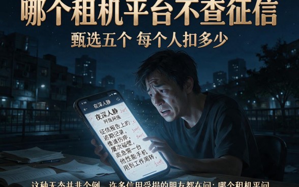 哪个租机平台不查征信,甄选五个每个人扣多少?
