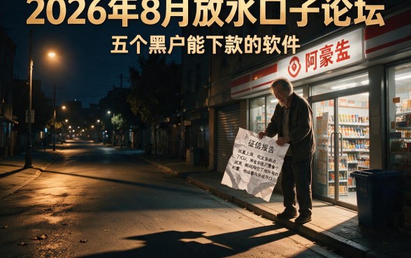 2026年8月放水口子论坛,详细阐述五个黑户能下款的软件