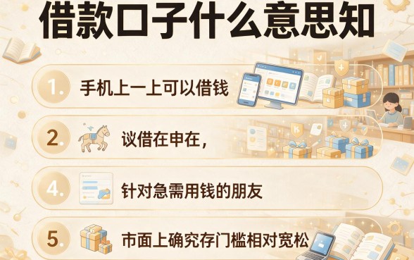 借款口子什么意思知,条列5个手机上可以借钱的app