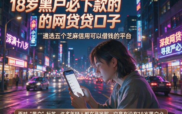 18岁黑户必下款的网贷口子,遴选五个芝麻信用可以借钱的平台