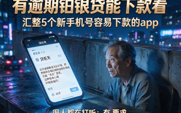 有逾期铂银贷能下款看，汇整5个新手机号容易下款的app