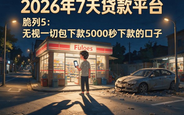 2026年7天贷款平台，胪列5个无视一切包下款5000秒下款的口子