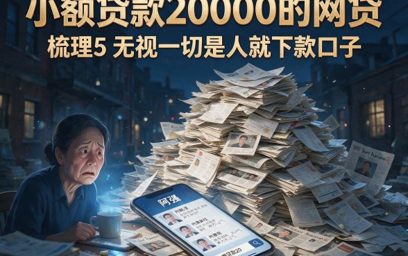 小额贷款20000的网贷，梳理5个无视一切是人就下款口子